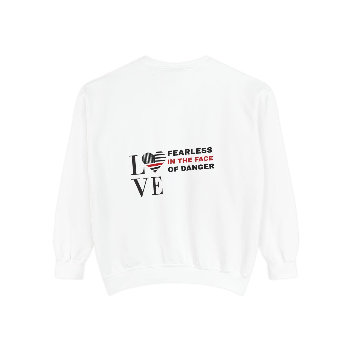 Firefighter Unisex Garment-Dyed Sweatshirt – Fearless in the face of danger