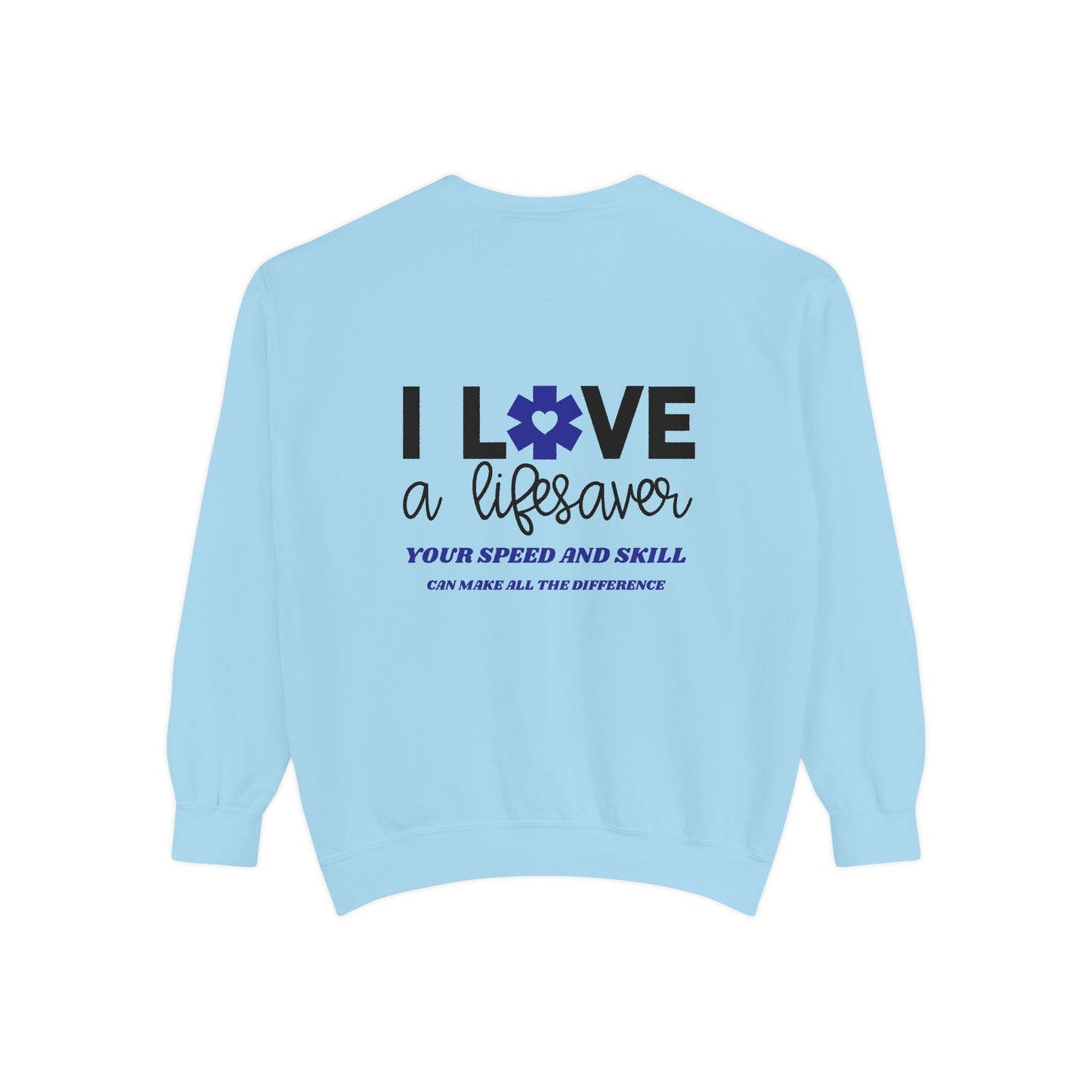 EMS Unisex Garment-Dyed Sweatshirt –Your speed and skill can make all the difference