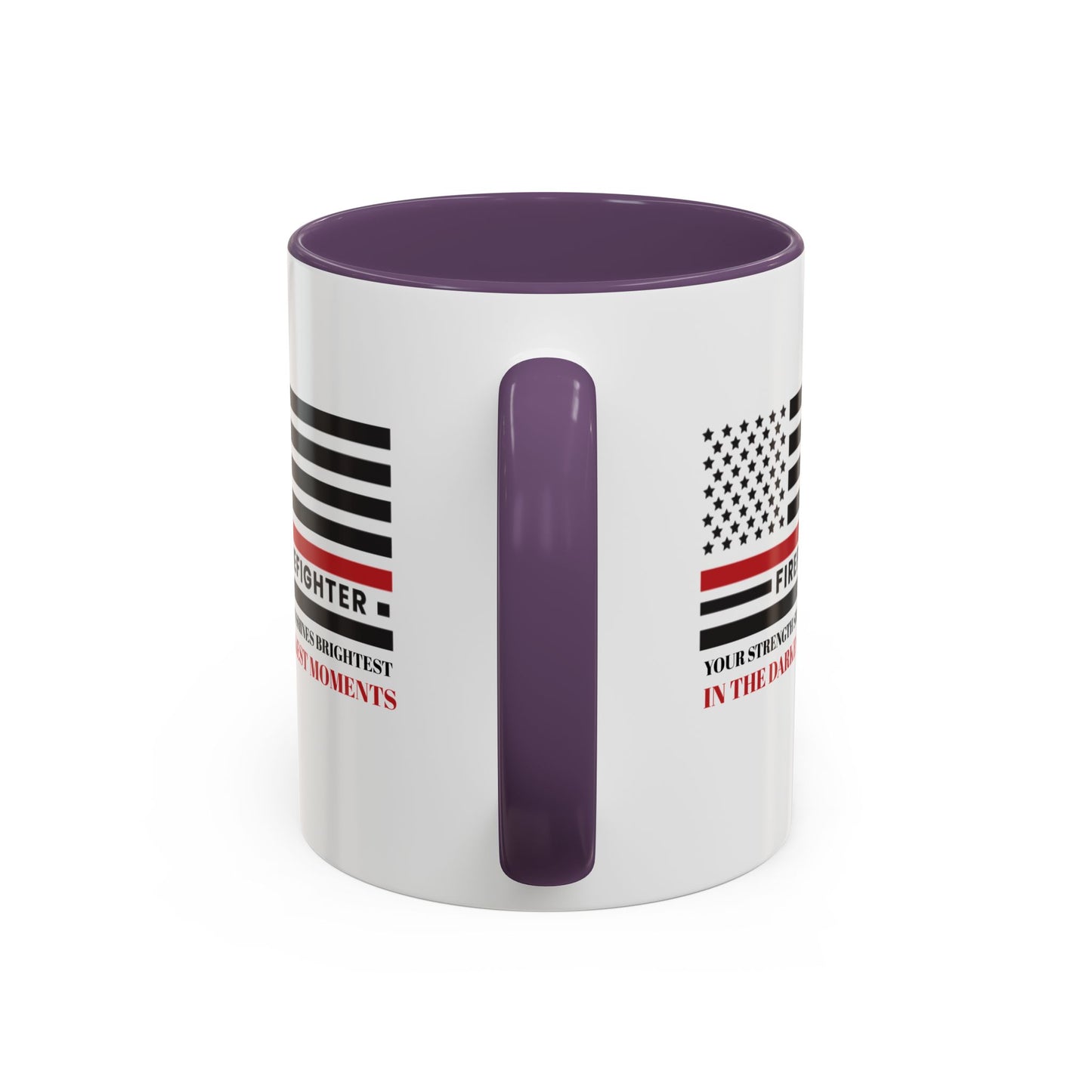 Firefighter Accent Coffee Mug – Your strength shines brightest in the darkest moments