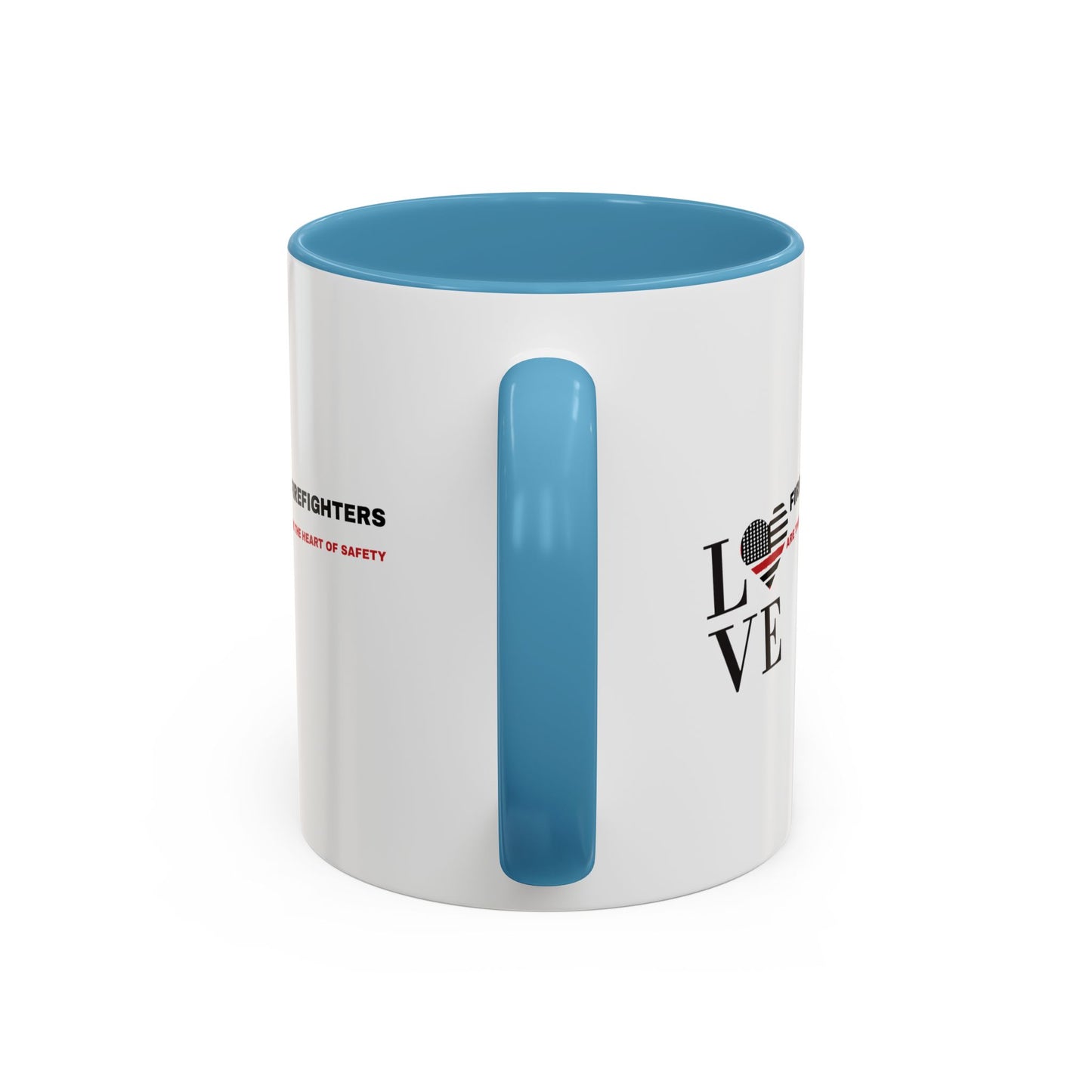 Firefighter Accent Coffee Mug – Firefighters are the heart of safety