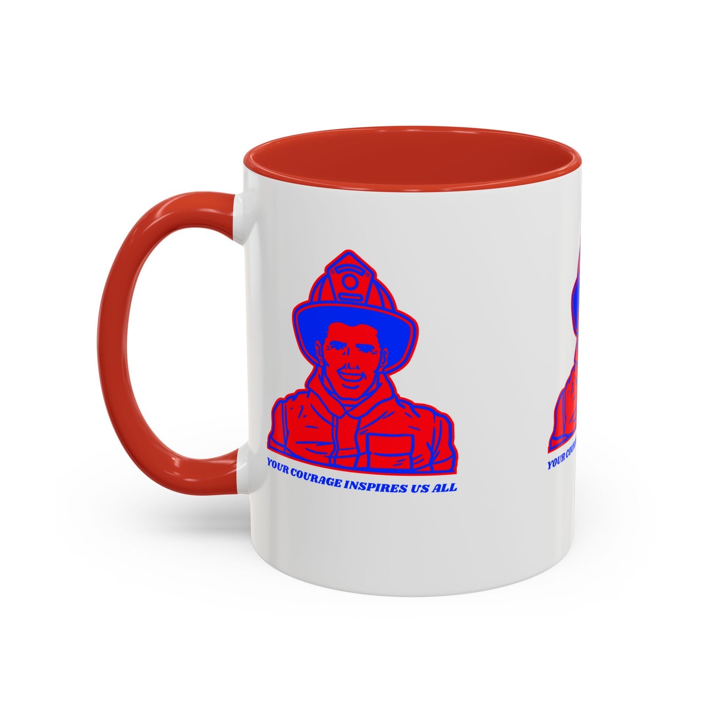 Firefighter Accent Coffee Mug – Your courage inspires us all
