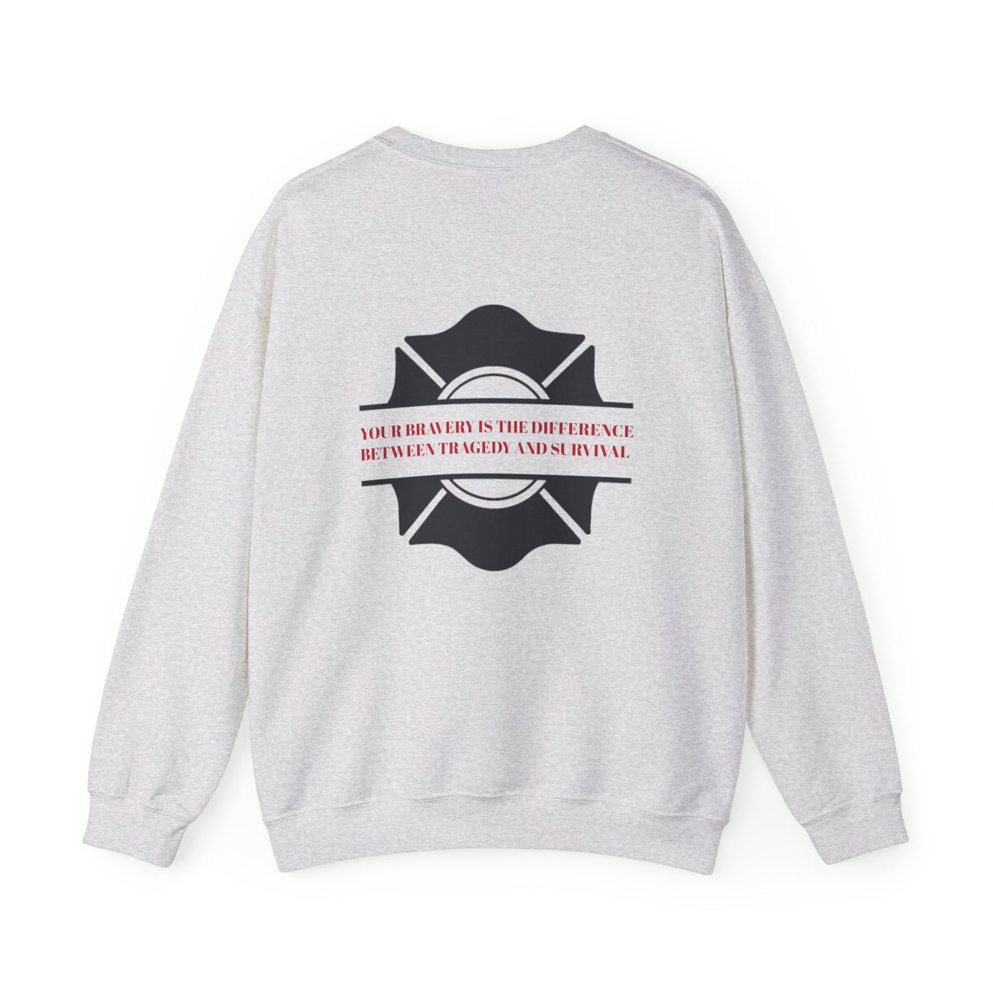 Firefighter Unisex Heavy Blend Crewneck Sweatshirt – Your bravery is the difference between tragedy and survival