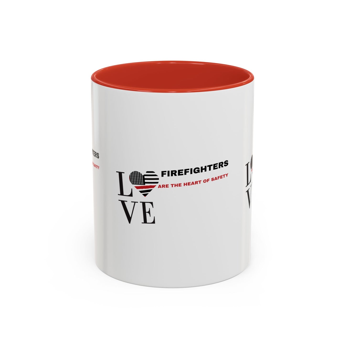 Firefighter Accent Coffee Mug – Firefighters are the heart of safety