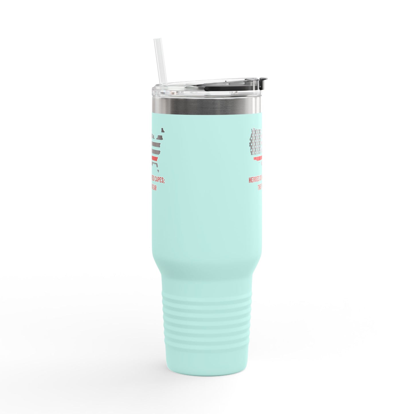 Firefighter Insulated Travel Mug, 40oz – Heroes do not need capes; they wear gear