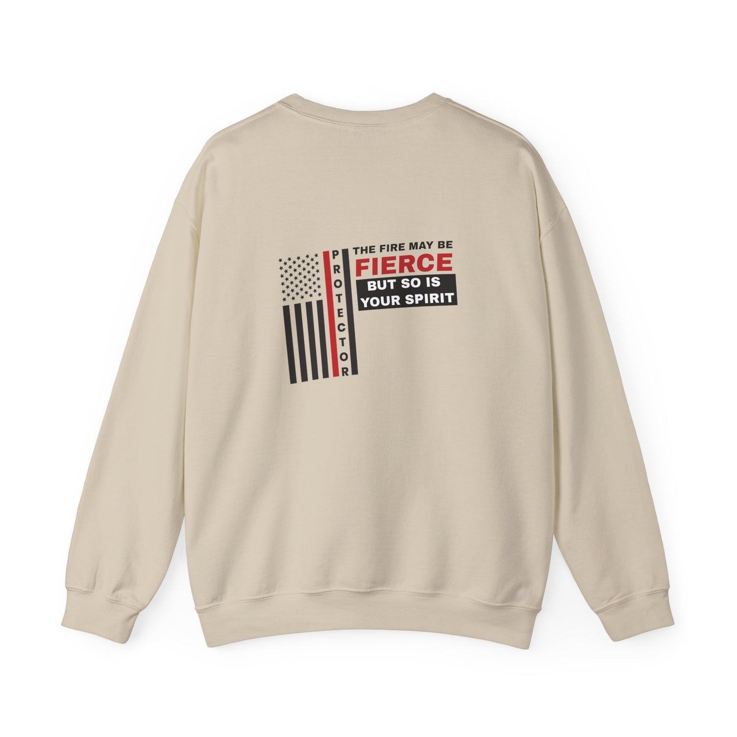 Firefighter Unisex Heavy Blend Crewneck Sweatshirt – Not all heroes wear capes—some wear turnout gear