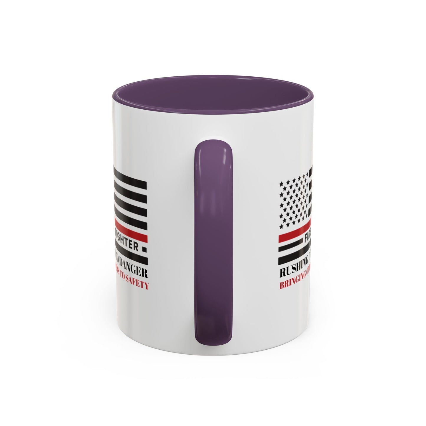Firefighter Accent Coffee Mug – Rushing into danger, bringing others to safety