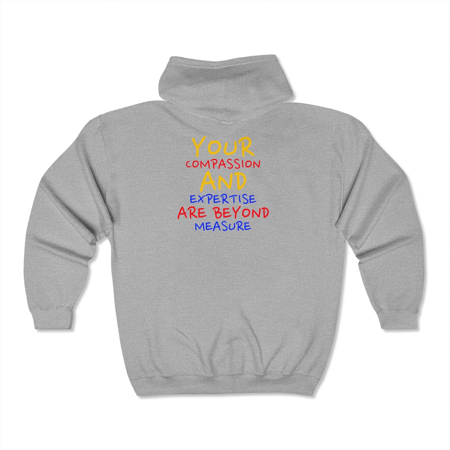 EMS Unisex Full Zip Hooded Sweatshirt – Your compassion and expertise are beyond measure