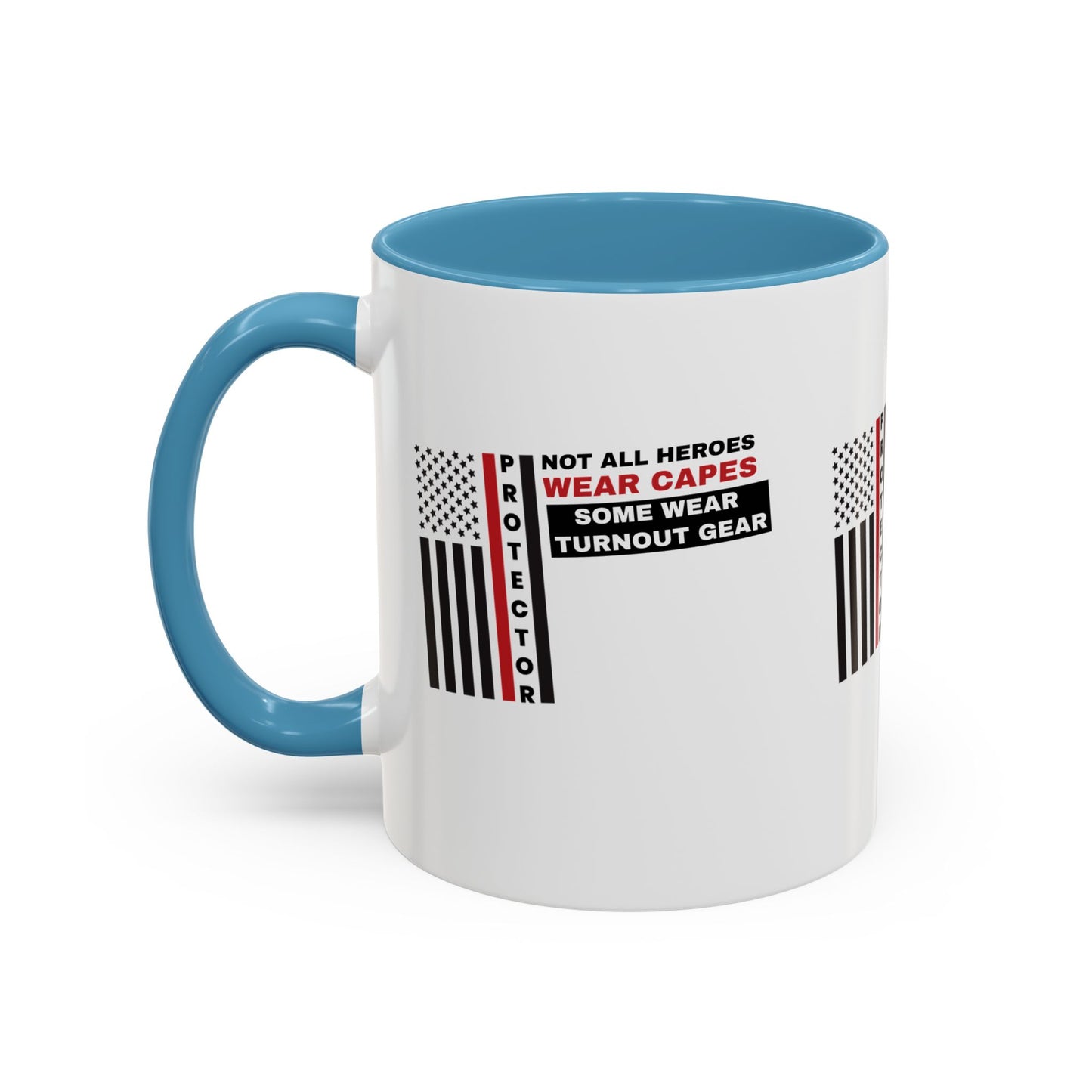 Firefighter Accent Coffee Mug – Not all heroes wear capes—some wear turnout gear
