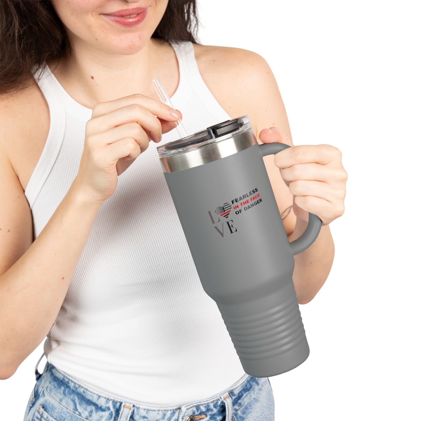 Firefighter Insulated Travel Mug, 40oz – Fearless in the face of danger