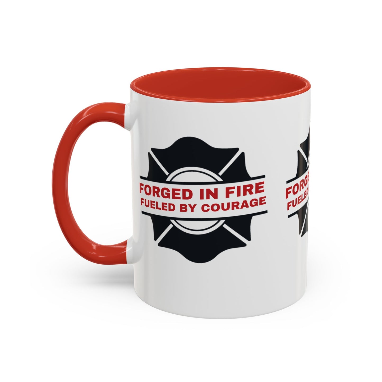Firefighter Accent Coffee Mug – Forged in fire, fueled by courage