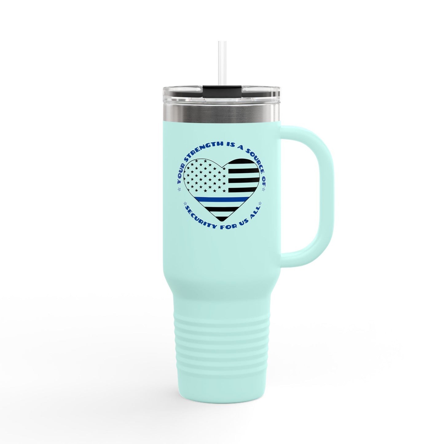 Police Insulated Travel Mug, 40oz – Your strength is a source of security for us all