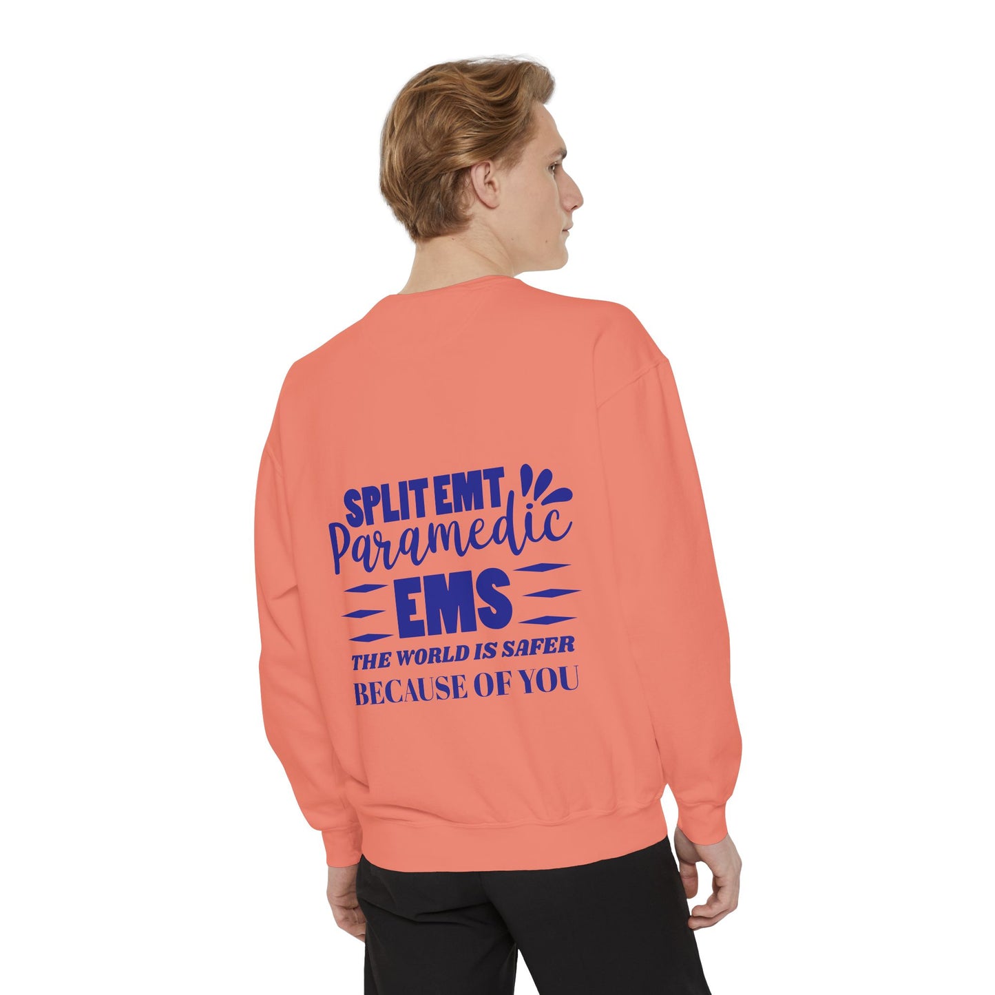 EMS Unisex Garment-Dyed Sweatshirt –The world is safer because of you