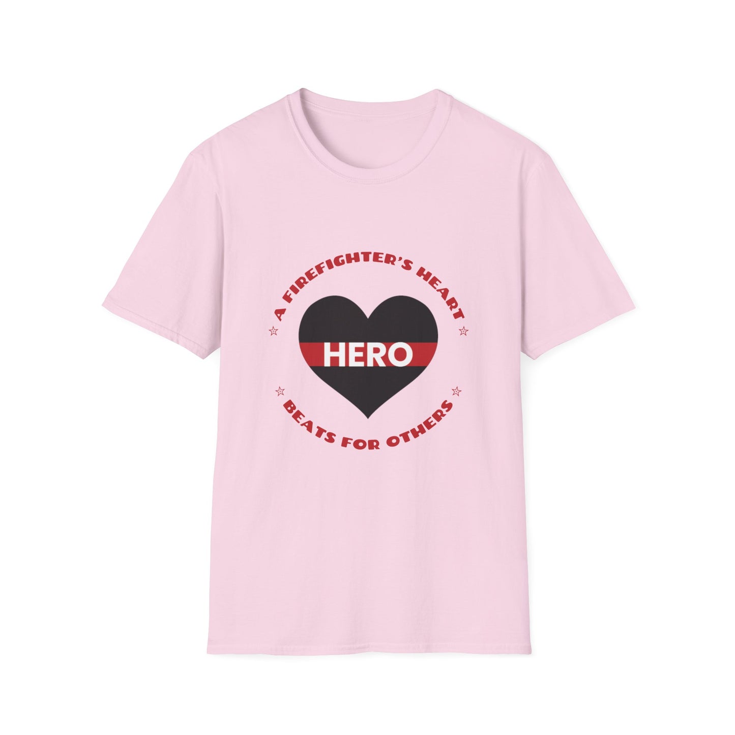 Firefighter Softstyle T-Shirt – A firefighter’s heart beats for others