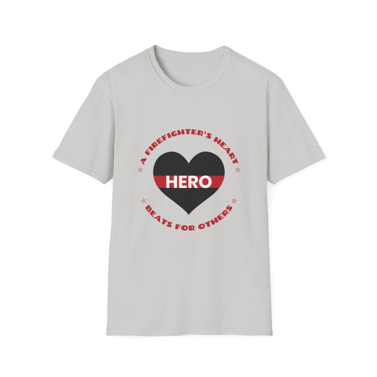 Firefighter Softstyle T-Shirt – A firefighter’s heart beats for others