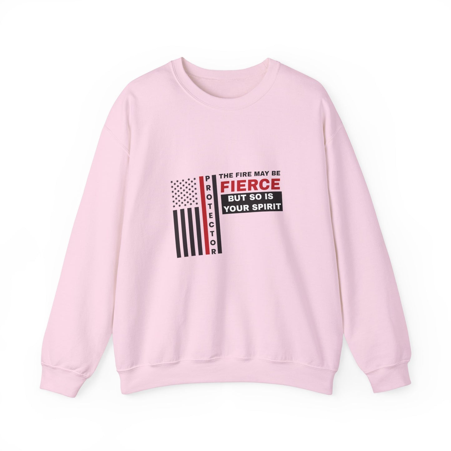Firefighter Unisex Heavy Blend Crewneck Sweatshirt – Not all heroes wear capes—some wear turnout gear
