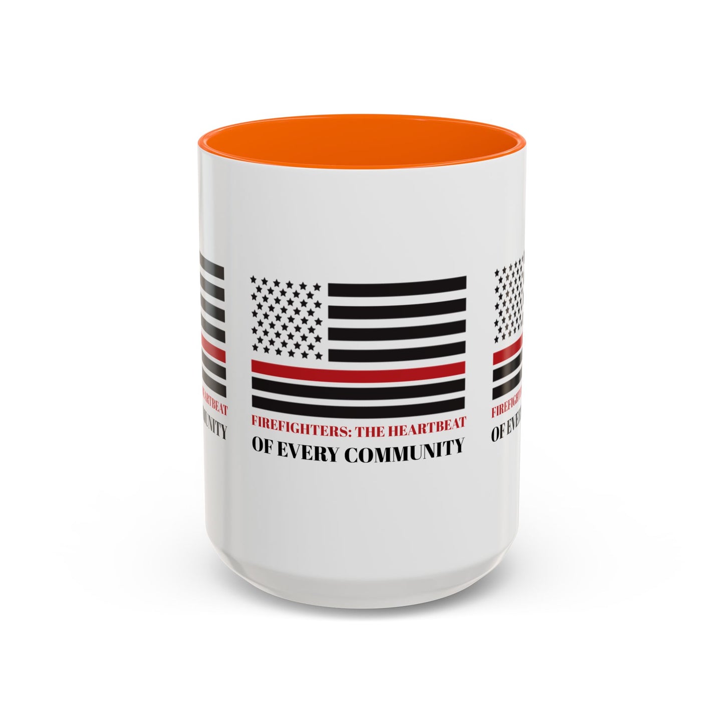 Firefighter Accent Coffee Mug – Firefighters: The heartbeat of every community
