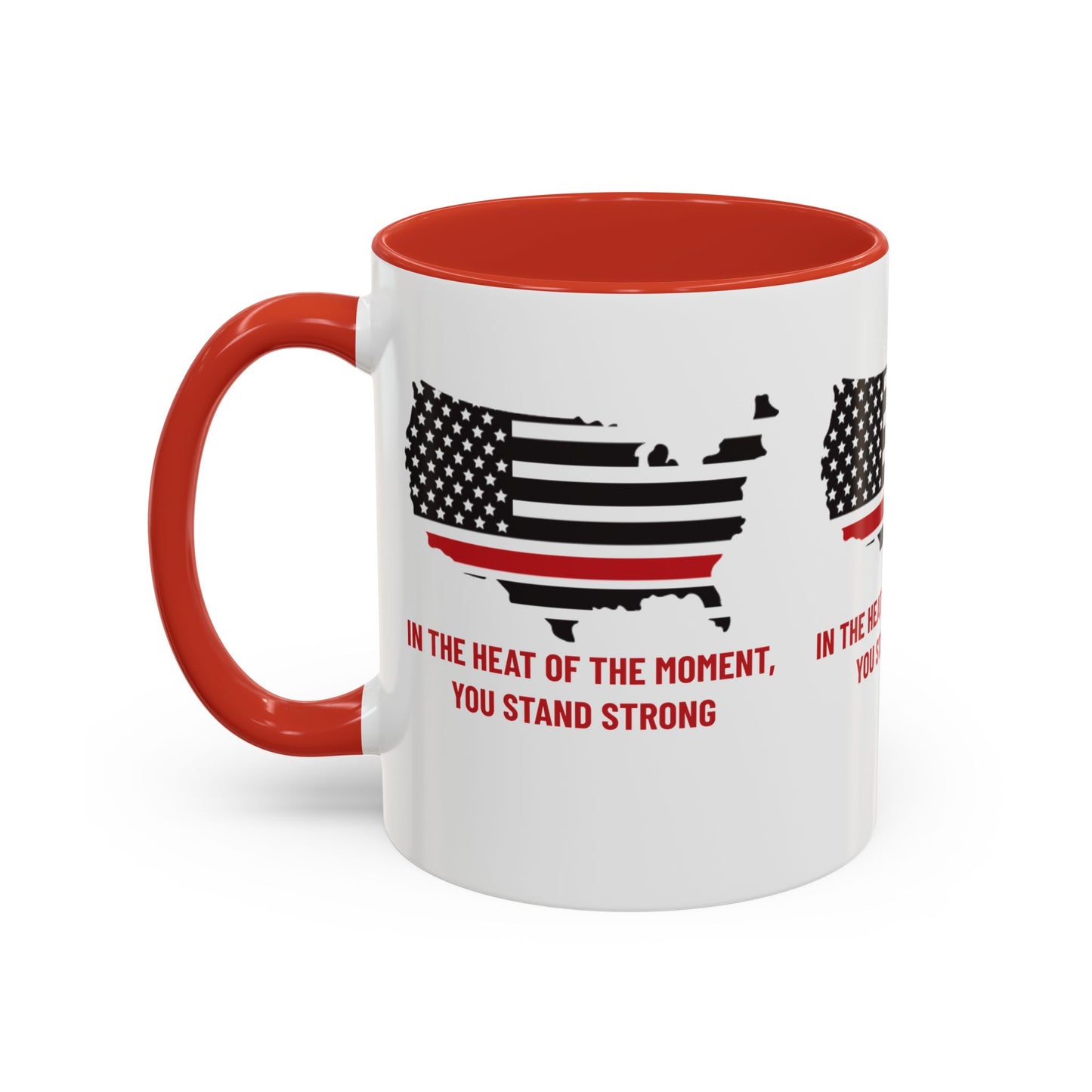 Firefighter Accent Coffee Mug – In the heat of the moment, you stand strong