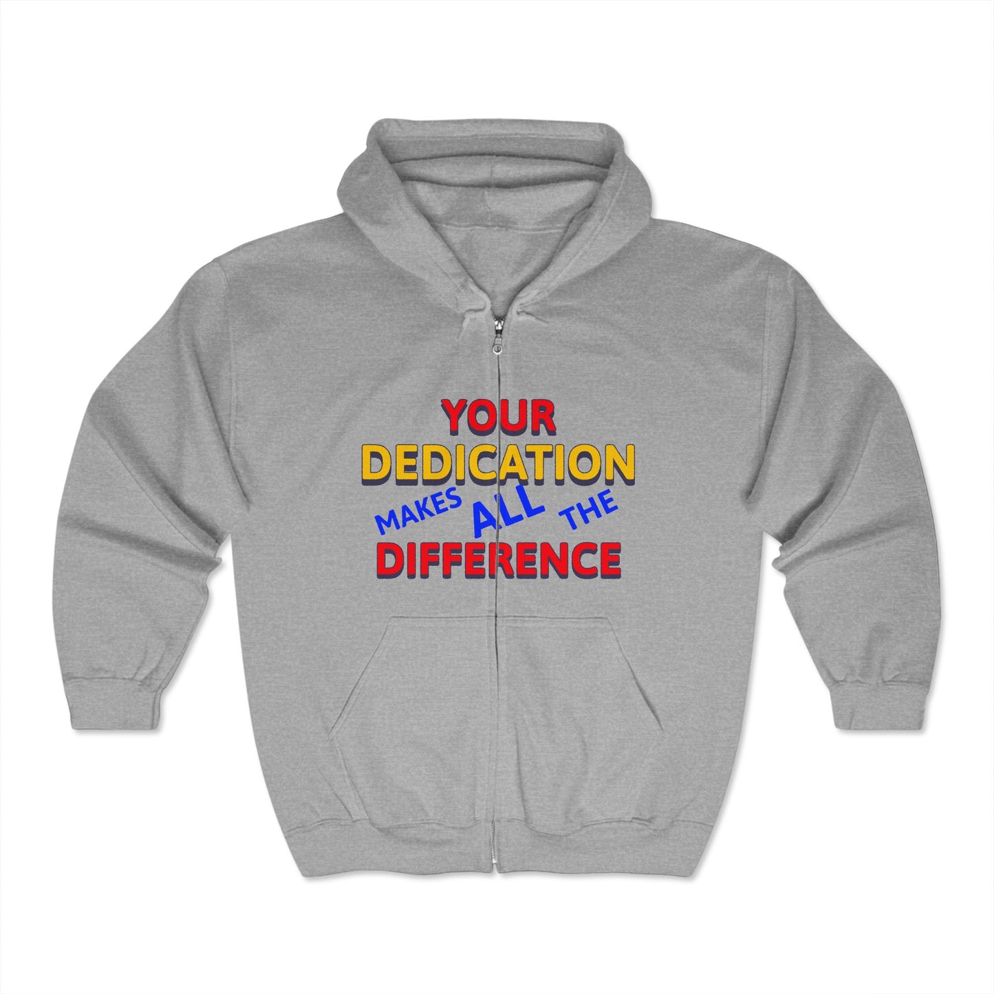 EMS Unisex Full Zip Hooded Sweatshirt – Your dedication makes all the difference