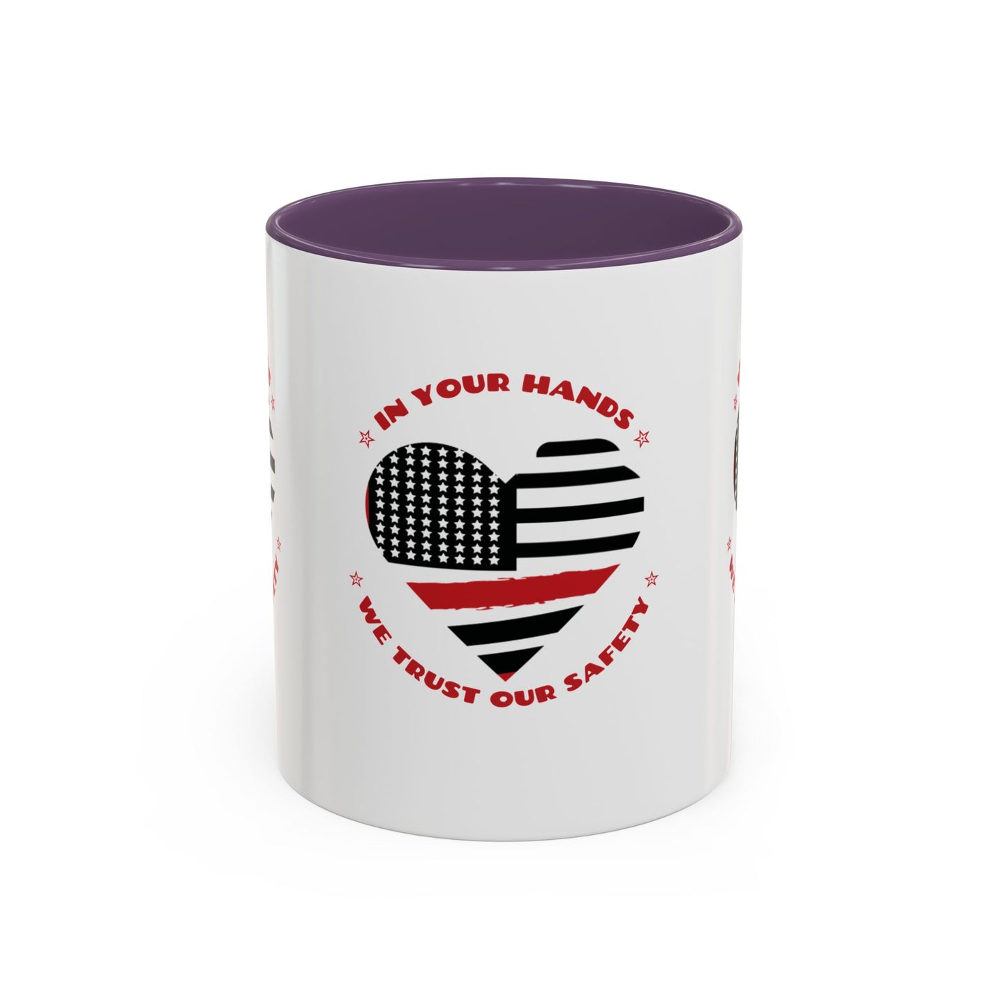 Firefighter Accent Coffee Mug – In your hands, we trust our safety