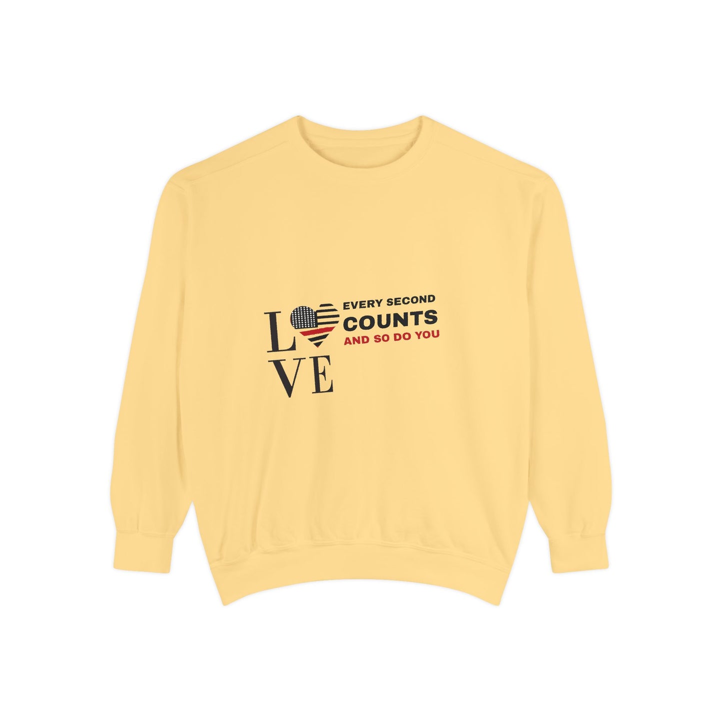 Firefighter Unisex Garment-Dyed Sweatshirt – Every second counts, and so do you