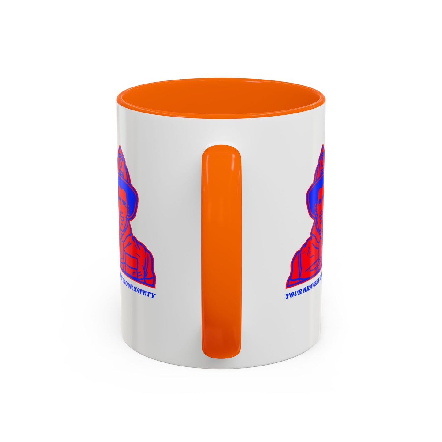 Firefighter Accent Coffee Mug – Your bravery is our safety