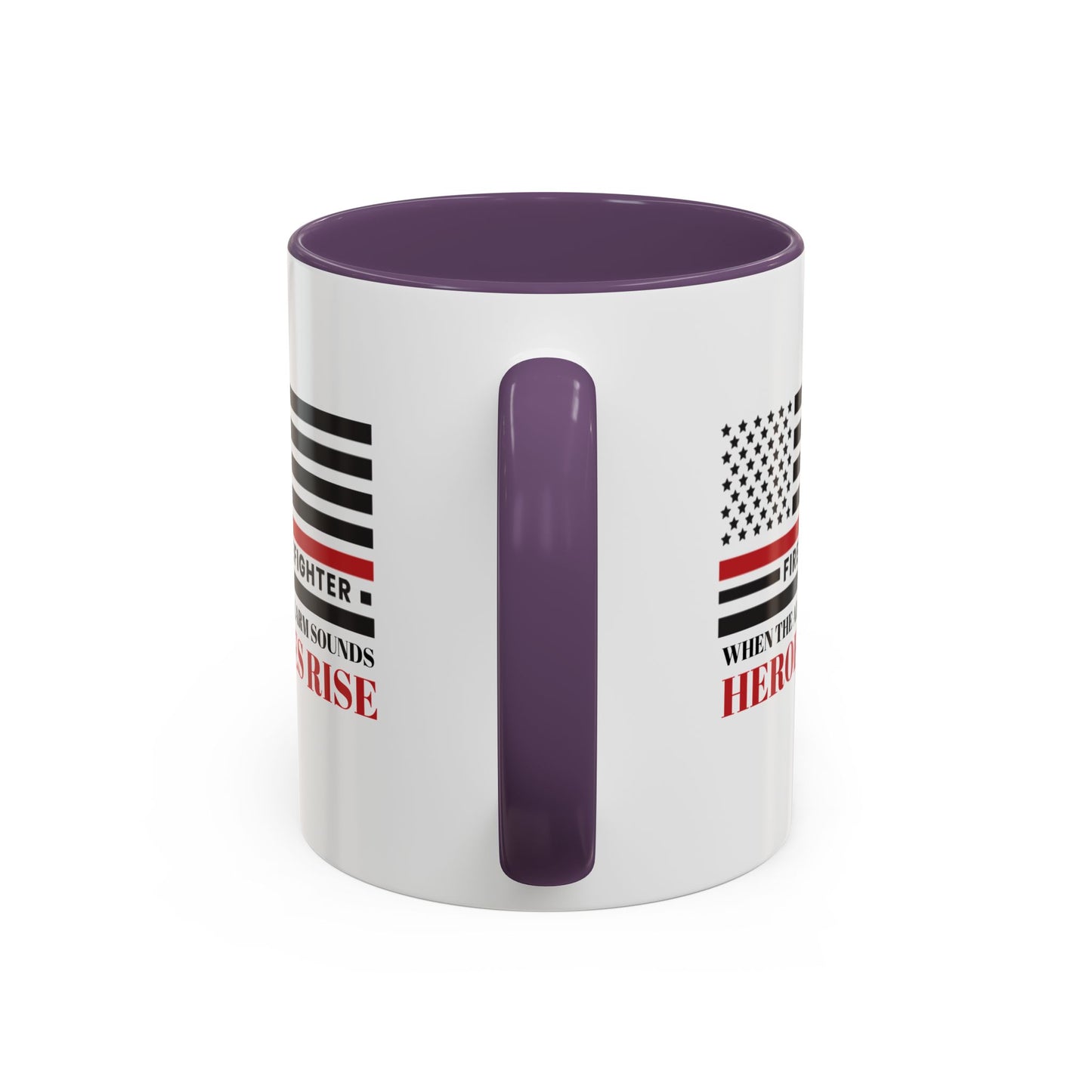 Firefighter Accent Coffee Mug – When the alarm sounds, heroes rise