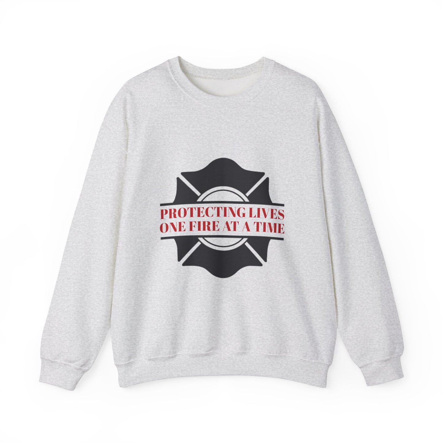 Firefighter Unisex Heavy Blend Crewneck Sweatshirt – Protecting lives, one fire at a time