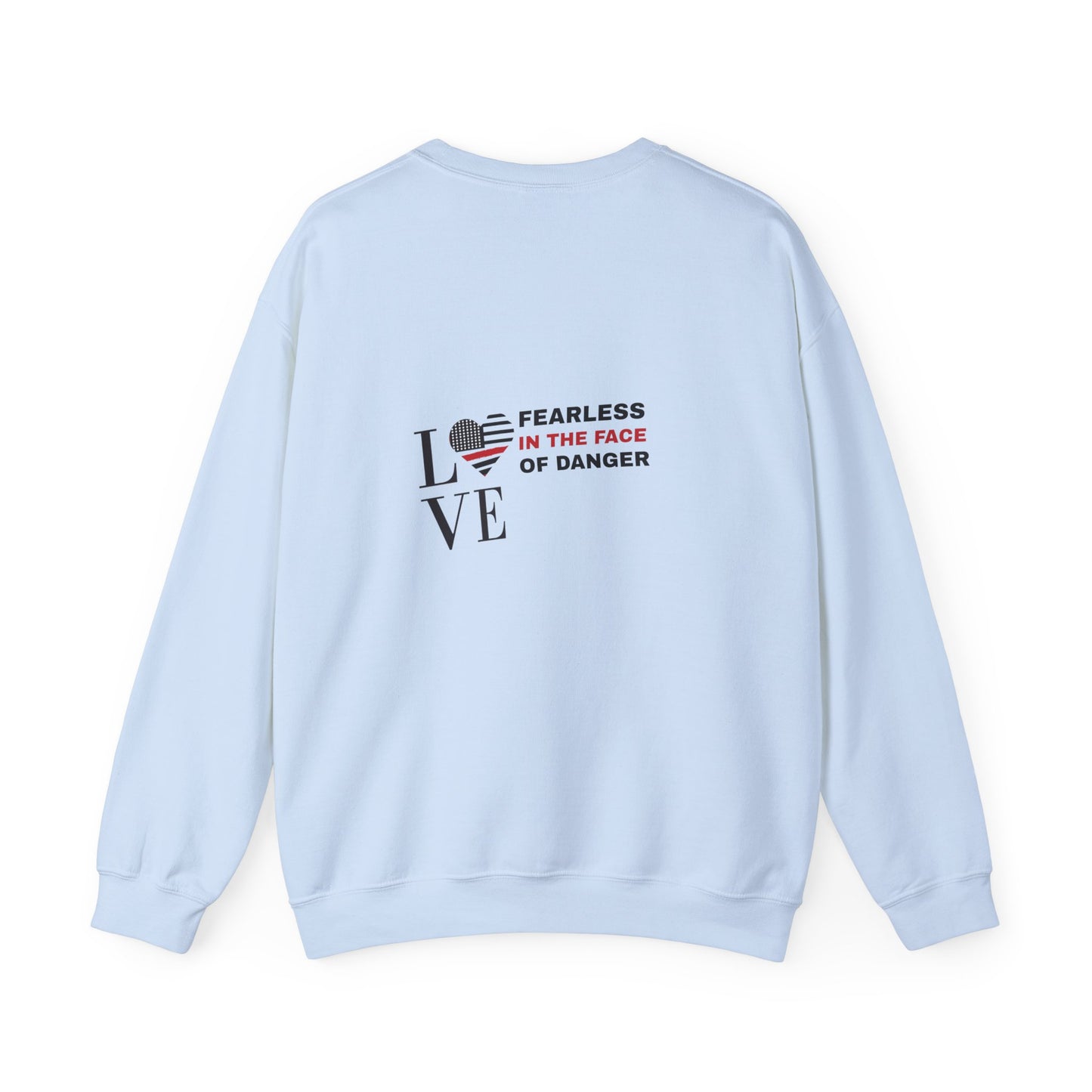 Firefighter Unisex Heavy Blend Crewneck Sweatshirt – Fearless in the face of danger