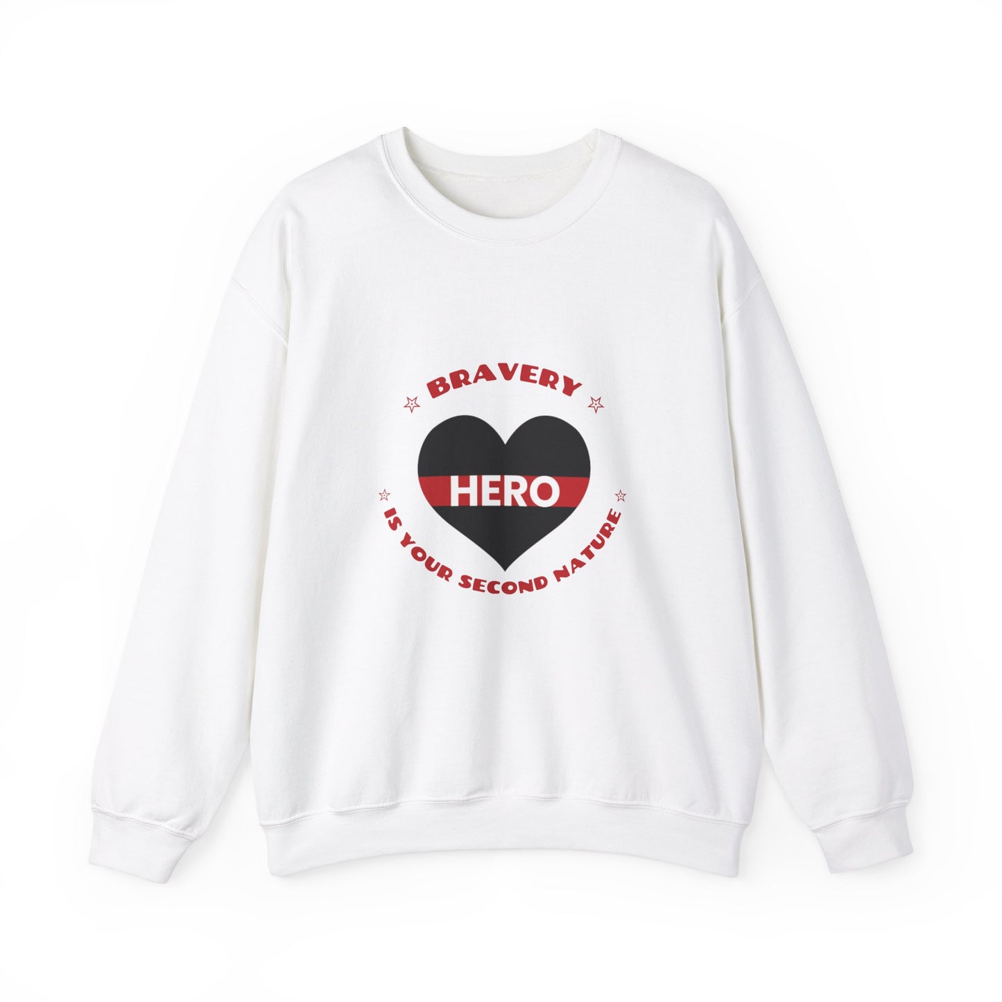 Firefighter Unisex Heavy Blend Crewneck Sweatshirt – Bravery is your second nature