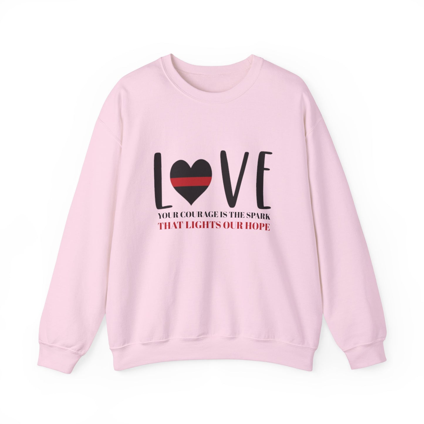 Firefighter Unisex Heavy Blend Crewneck Sweatshirt – Your courage is the spark that lights our hope