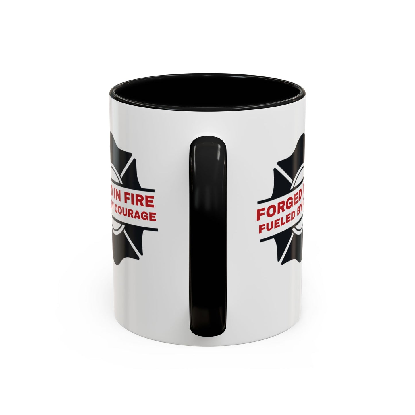 Firefighter Accent Coffee Mug – Forged in fire, fueled by courage