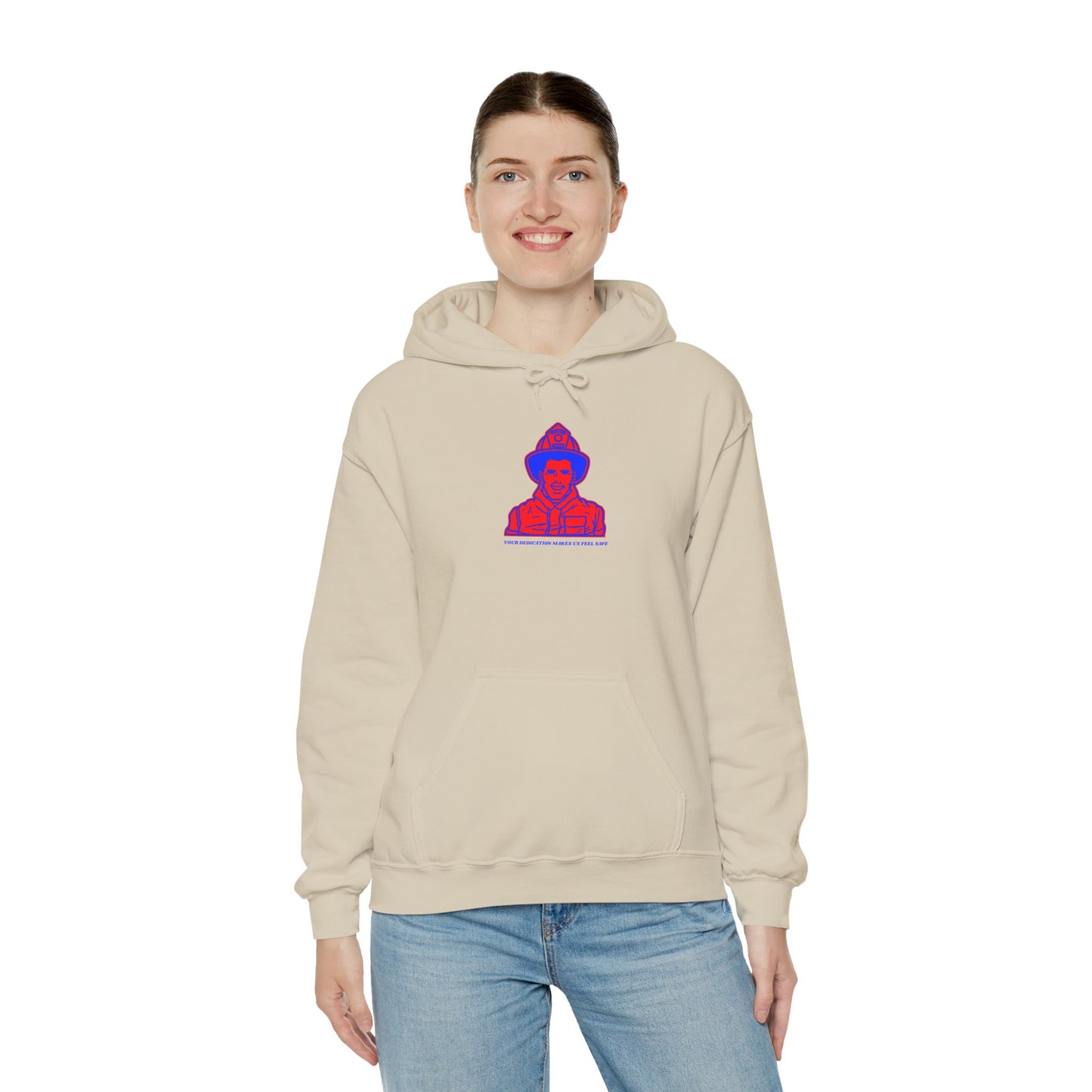 Firefighter Hooded Sweatshirt – Your dedication makes us feel safe