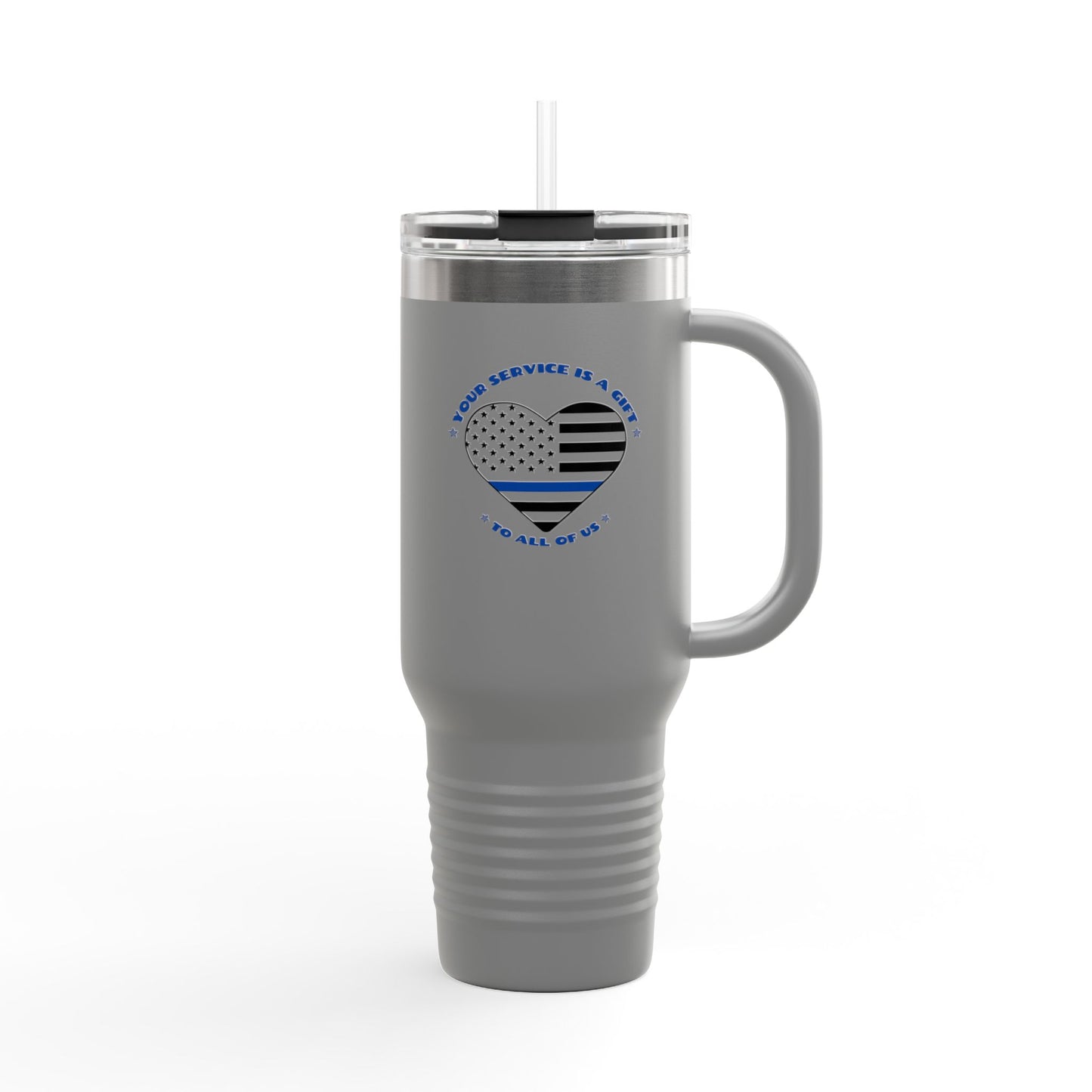 Travel Mug, 40oz Your Service is a Gift to All of Us - Police Appreciation Design