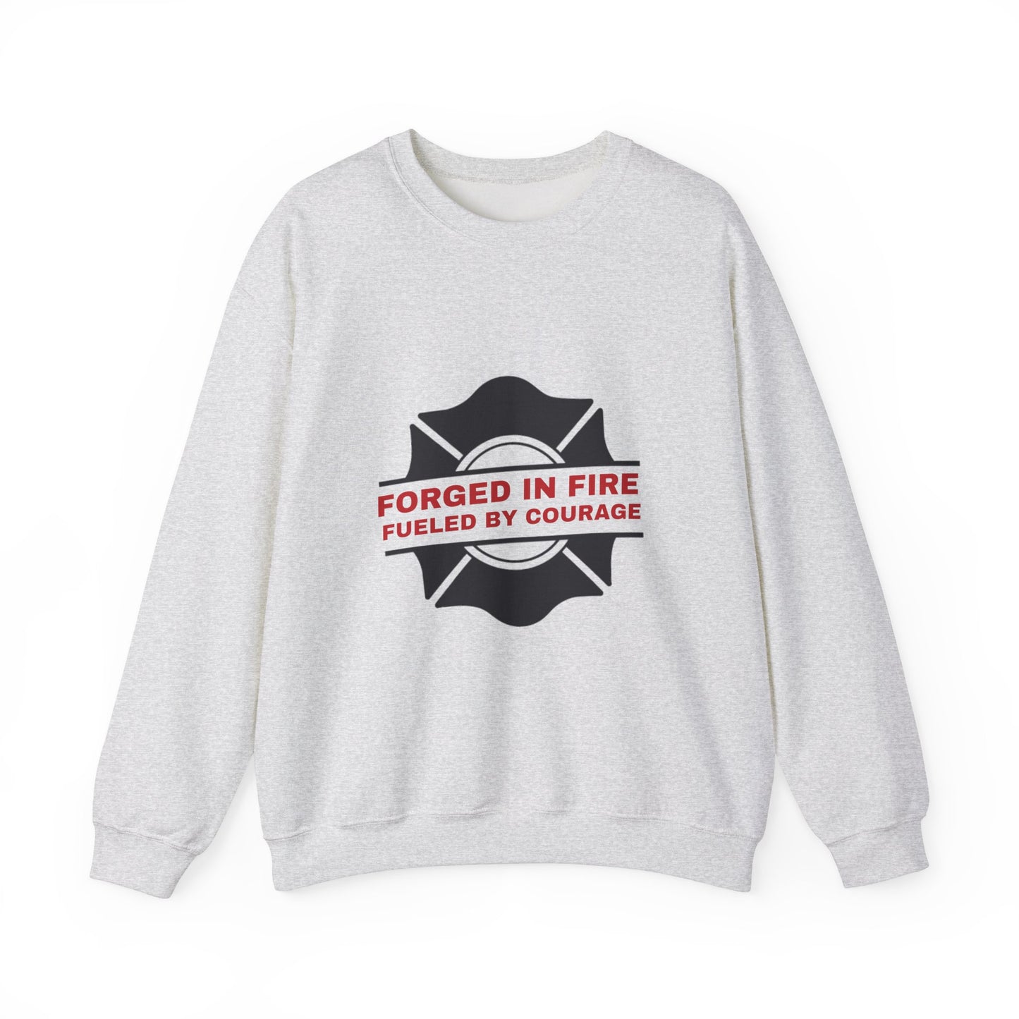 Firefighter Unisex Heavy Blend Crewneck Sweatshirt – Forged in fire, fueled by courage