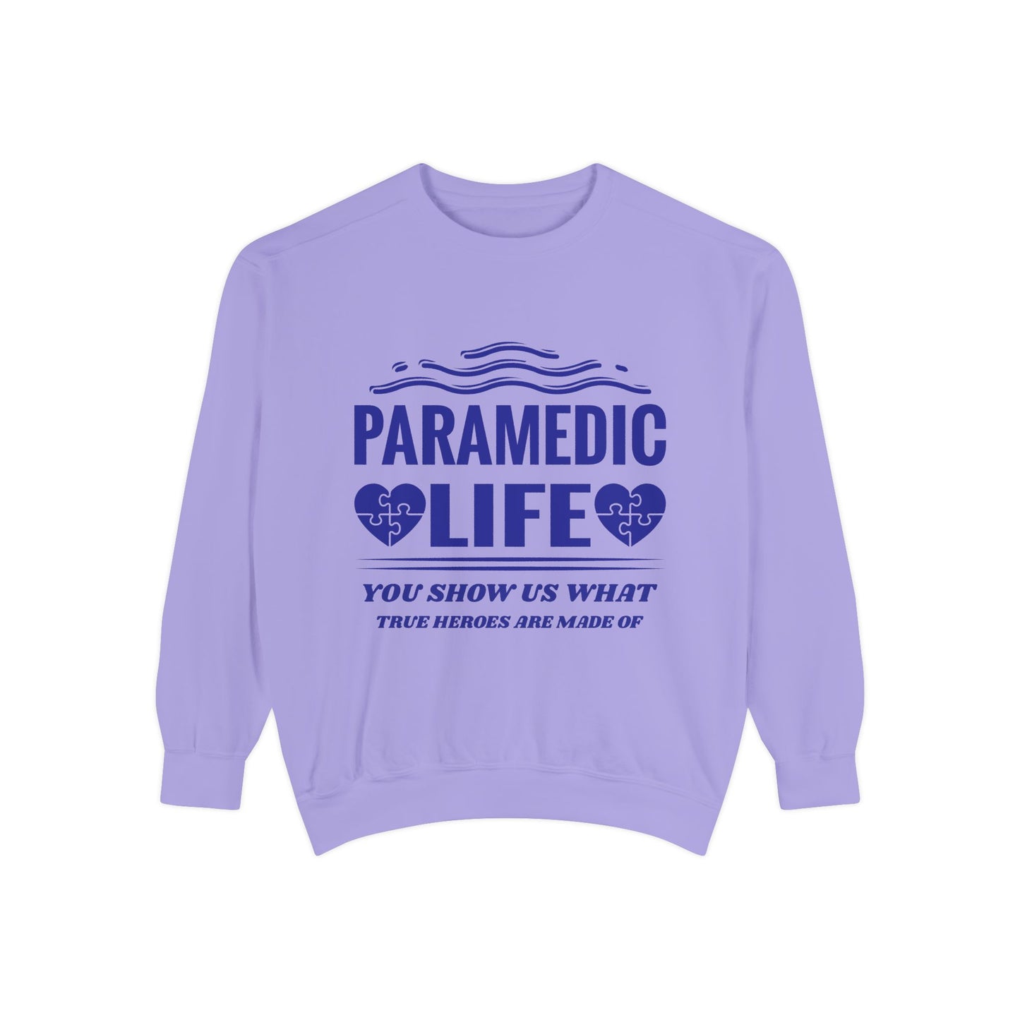 EMS Unisex Garment-Dyed Sweatshirt –You show us what true heroes are made of