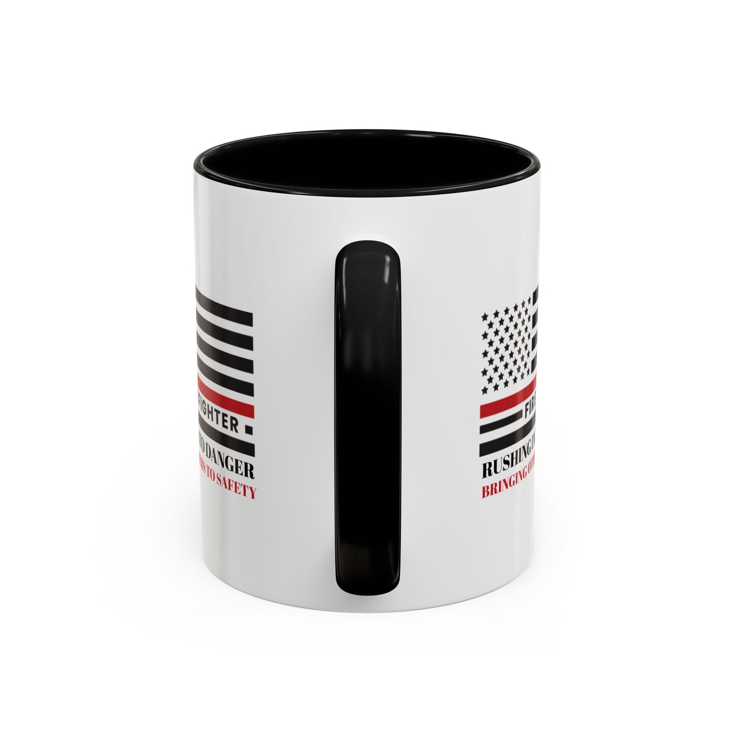 Firefighter Accent Coffee Mug – Rushing into danger, bringing others to safety