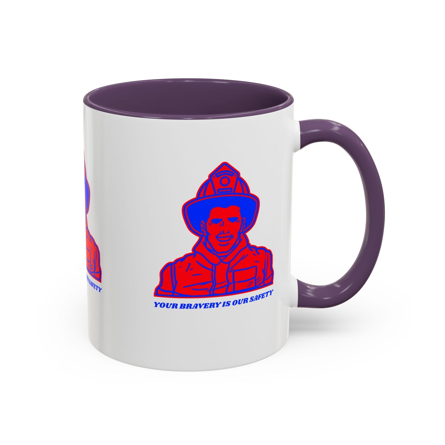 Firefighter Accent Coffee Mug – Your bravery is our safety