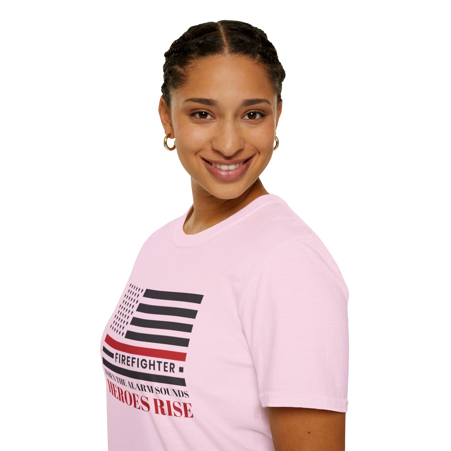 Firefighter Softstyle T-Shirt – When the alarm sounds, heroes rise