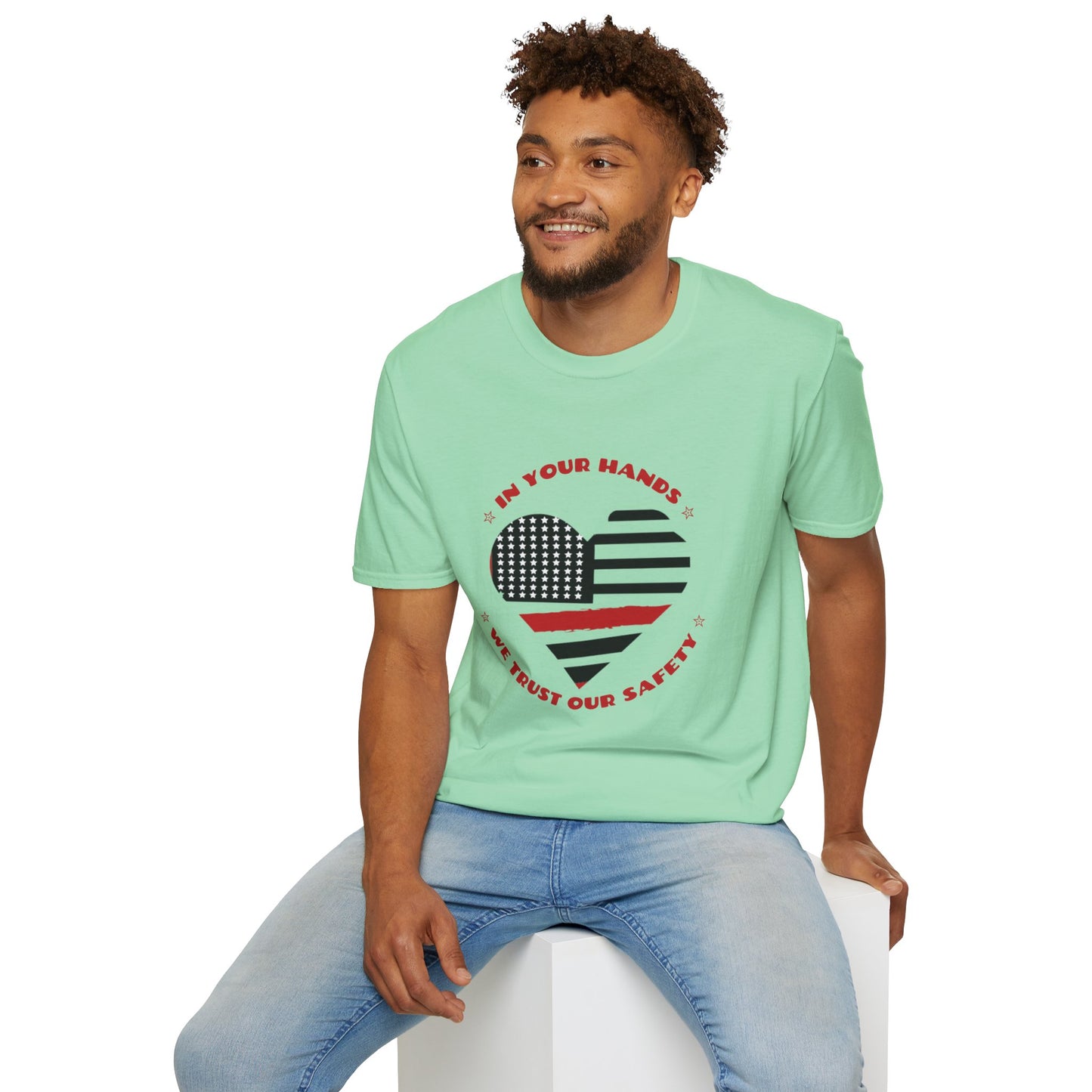 Firefighter Softstyle T-Shirt – In your hands, we trust our safety