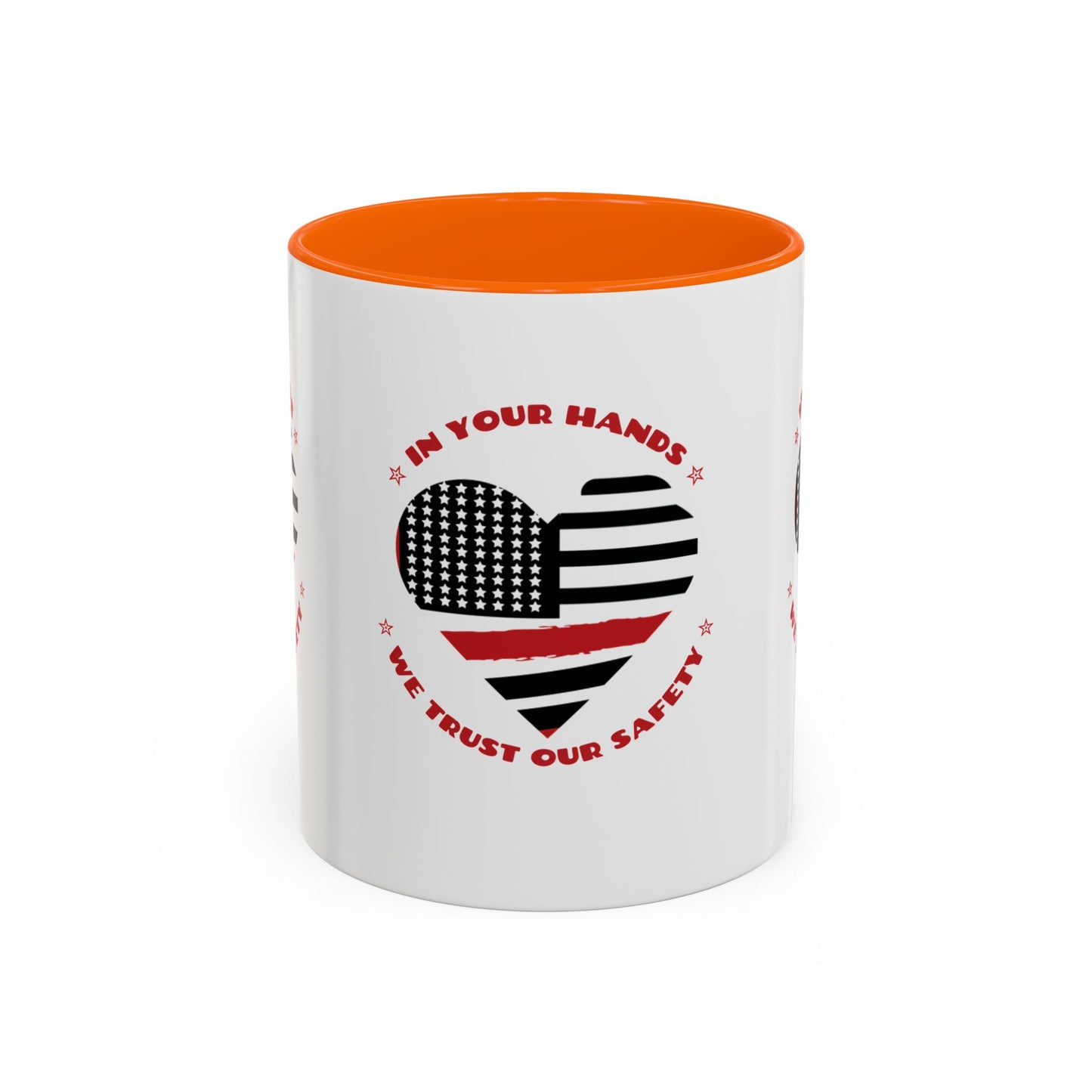 Firefighter Accent Coffee Mug – In your hands, we trust our safety
