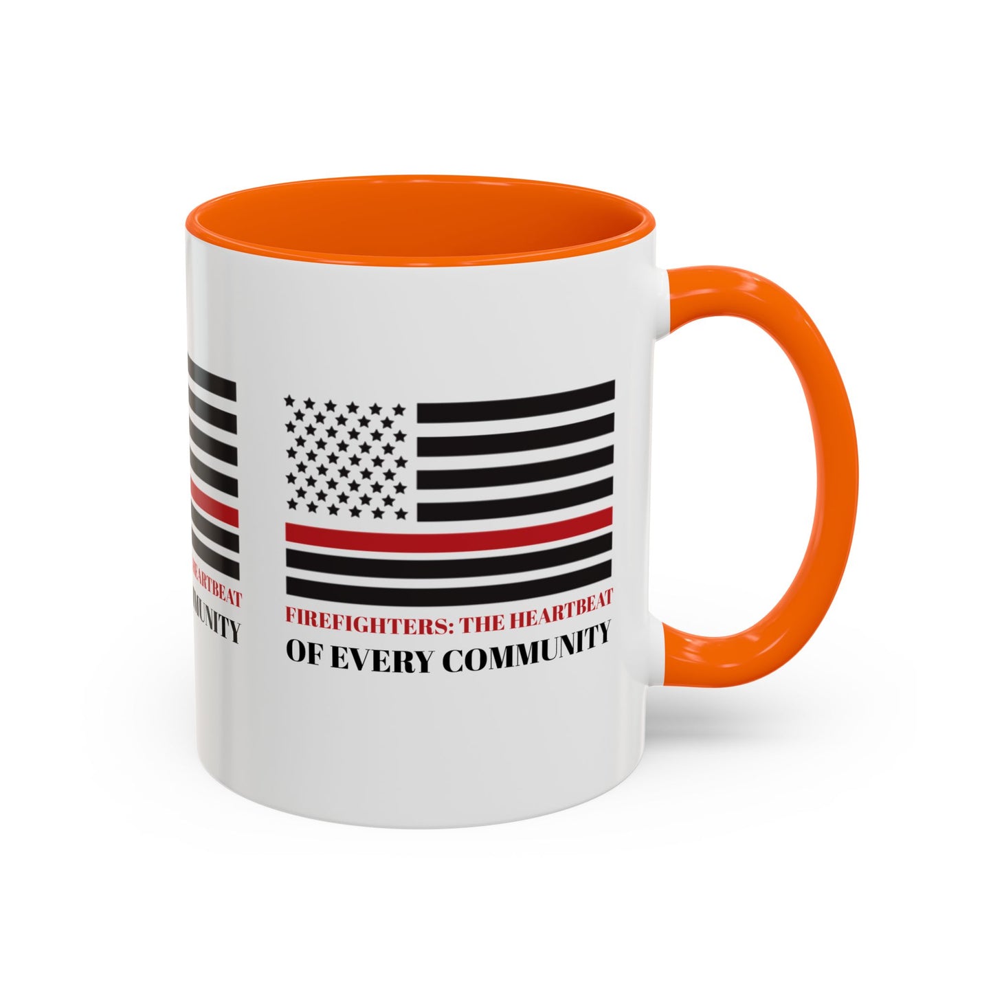 Firefighter Accent Coffee Mug – Firefighters: The heartbeat of every community