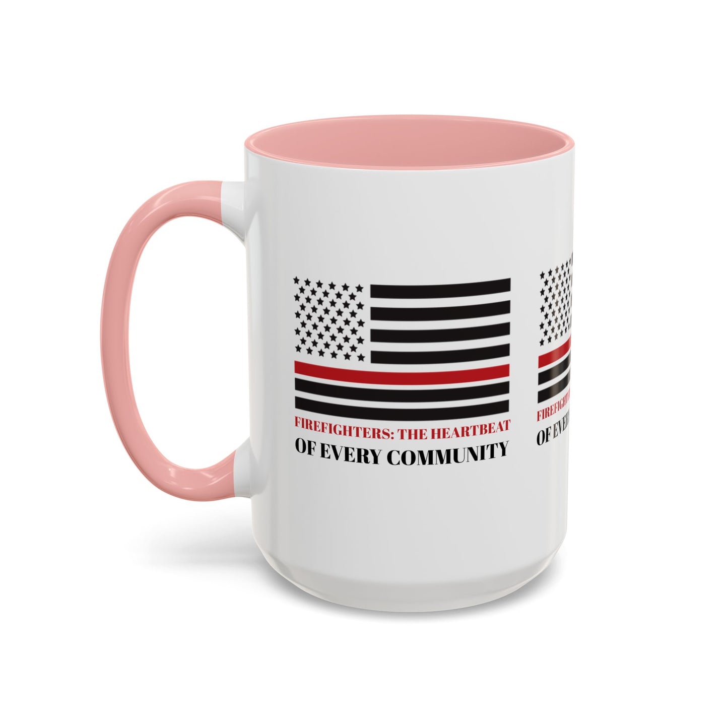 Firefighter Accent Coffee Mug – Firefighters: The heartbeat of every community