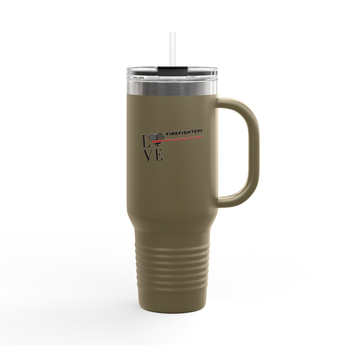 Firefighter Insulated Travel Mug, 40oz – Firefighters are the heart of safety
