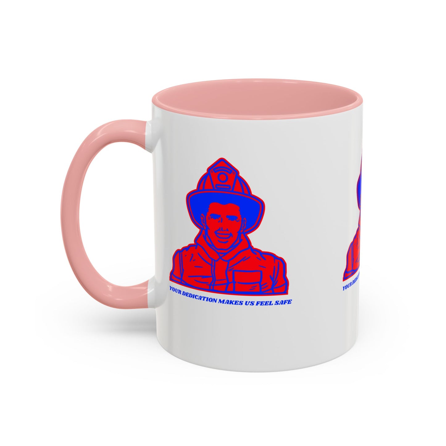Firefighter Accent Coffee Mug – Your dedication makes us feel safe
