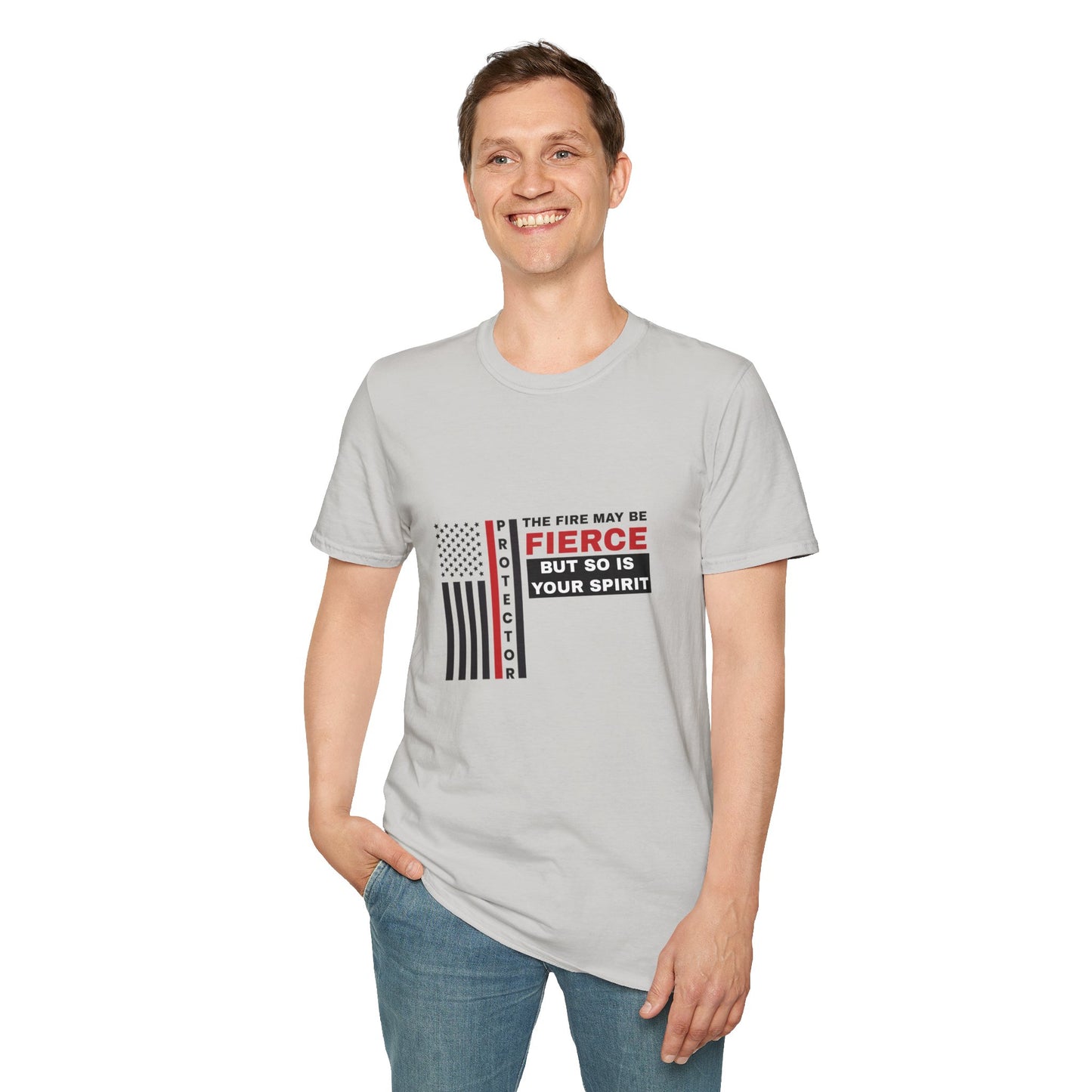 Firefighter Softstyle T-Shirt – The fire may be fierce, but so is your spirit