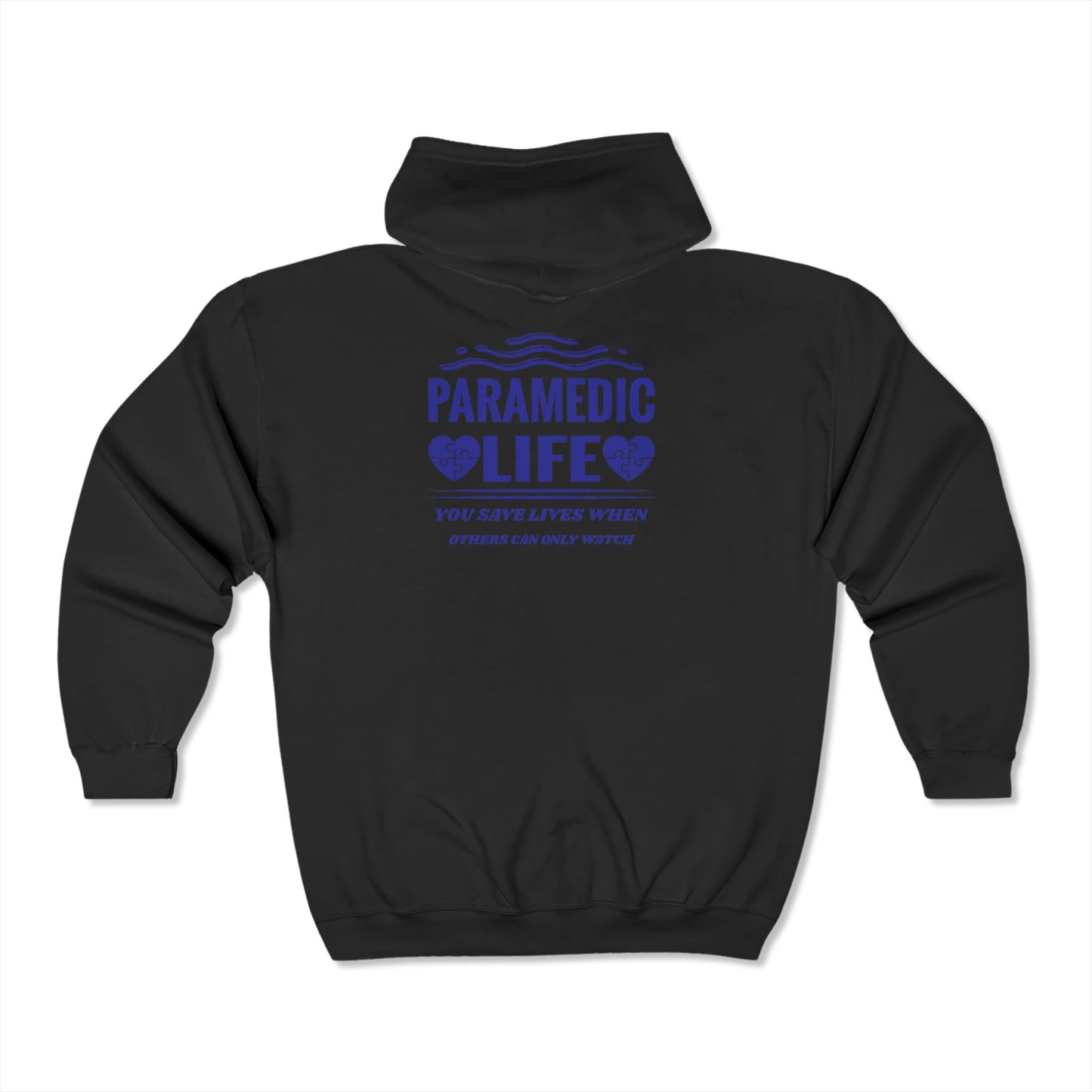 EMS Unisex Full Zip Hooded Sweatshirt – You save lives when others can only watch