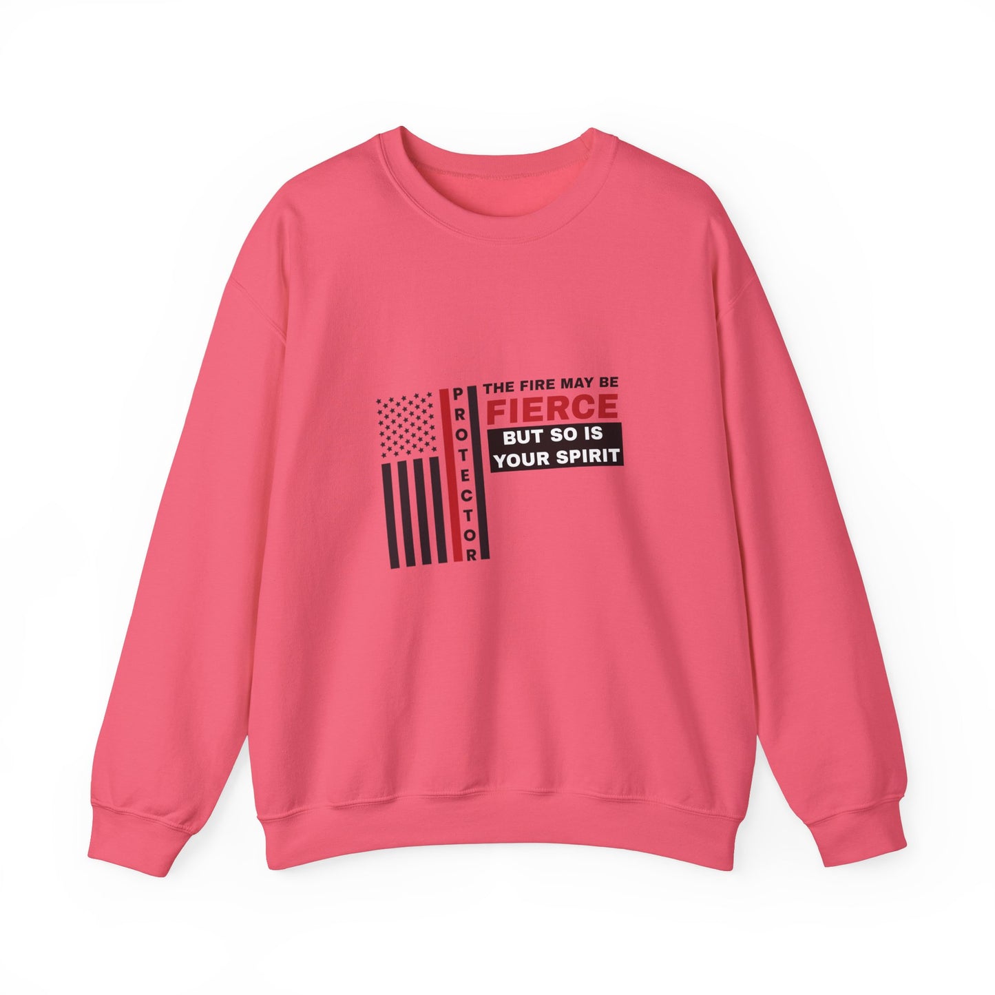 Firefighter Unisex Heavy Blend Crewneck Sweatshirt – Not all heroes wear capes—some wear turnout gear