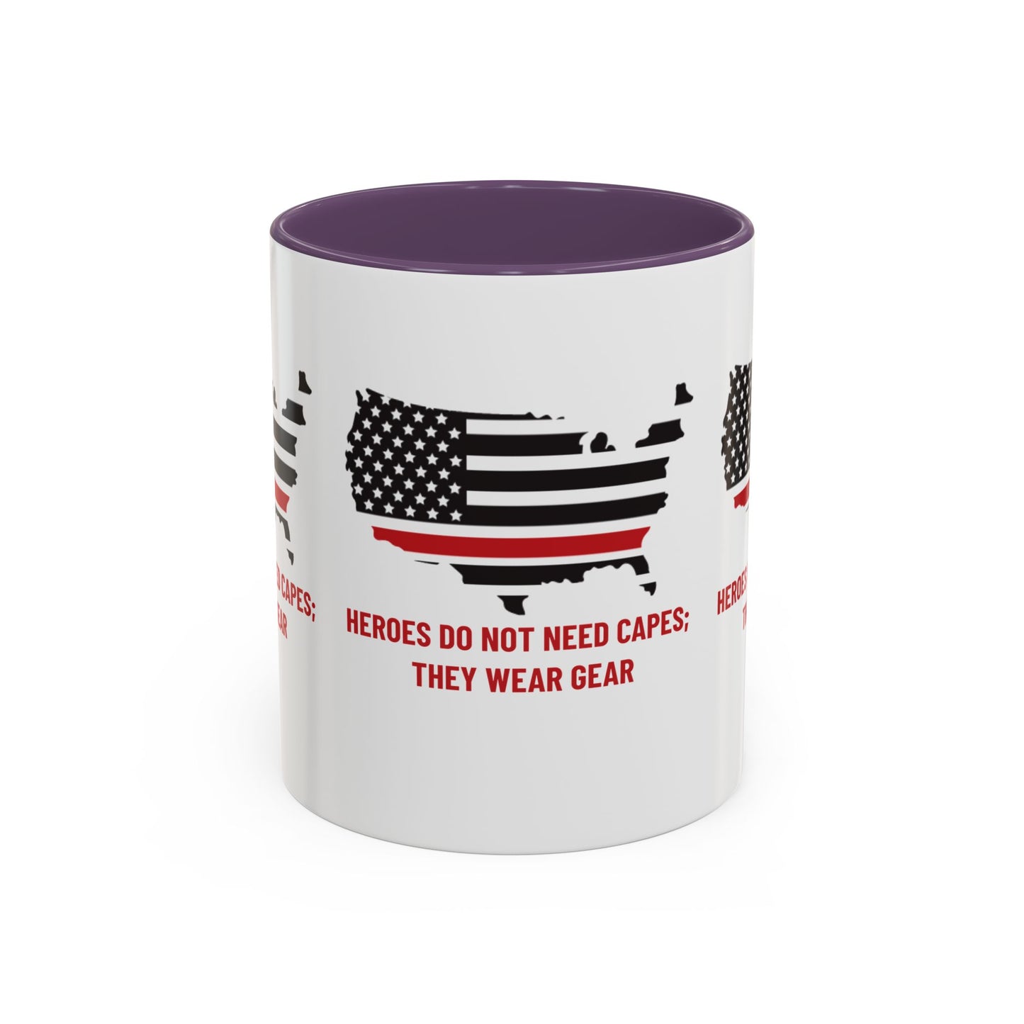 Firefighter Accent Coffee Mug – Heroes do not need capes; they wear gear