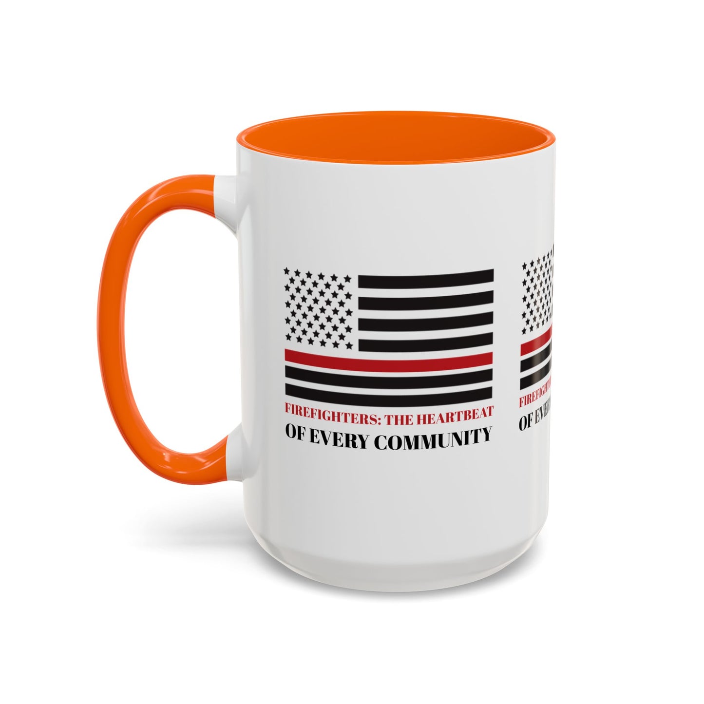 Firefighter Accent Coffee Mug – Firefighters: The heartbeat of every community