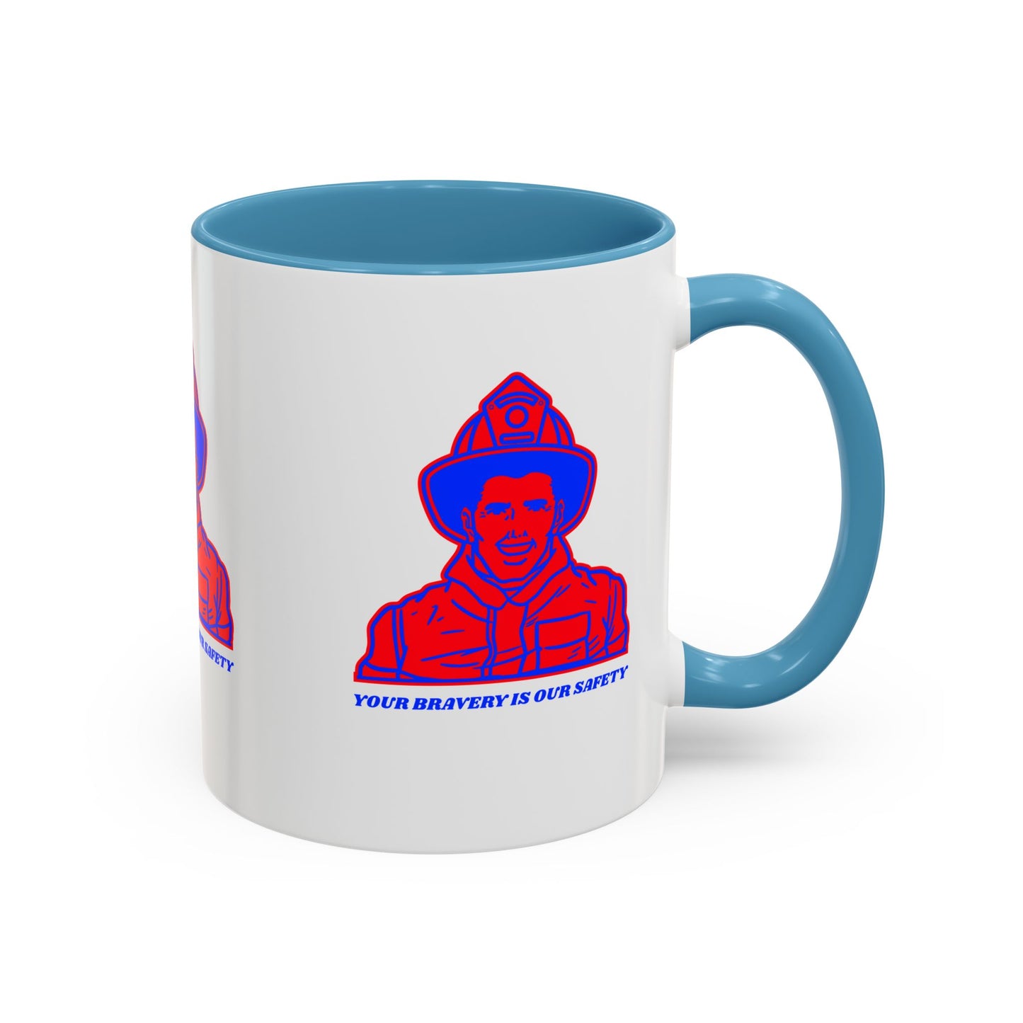 Firefighter Accent Coffee Mug – Your bravery is our safety